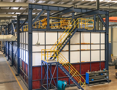 鋼管吹鍍生產線